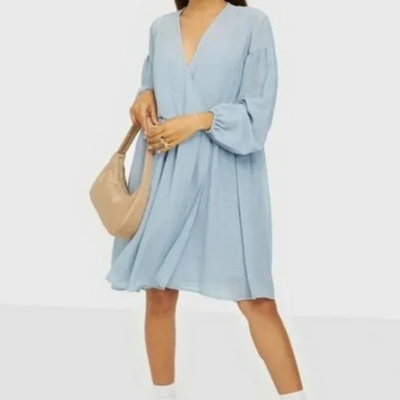 NEW SAMSOE SAMSOE Jolie Short Dress Blue XL - Picture 1 of 8